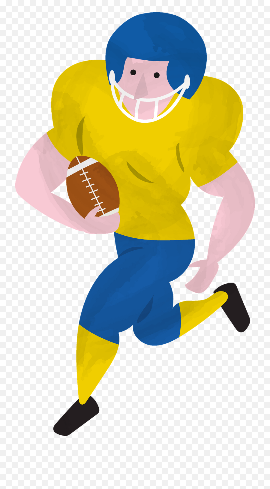 American Football Clipart - Cartoon American Football Player Clipart Png Emoji,American Football Emoji