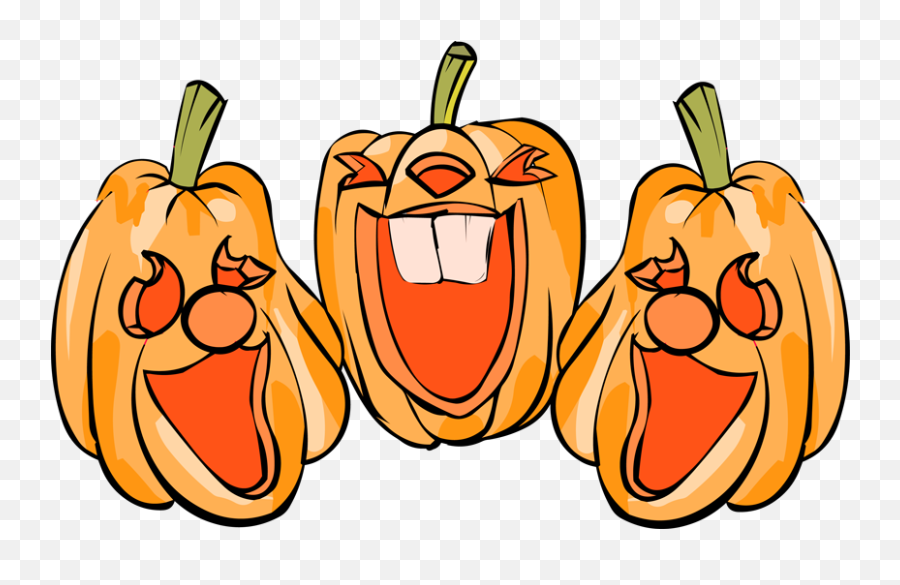 Laughing Pumpkin Clipart - Laughing Jack O Lantern Emoji,Emoji Pumpkins