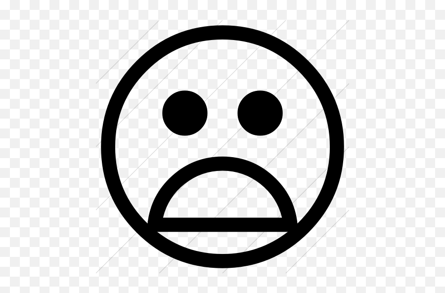 Emoticons Frowning Face - Orange Sad Face Png Icon Emoji,Frown Emoticon