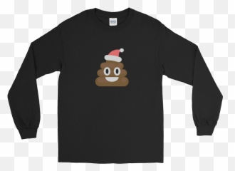 Santa Long Sleeve T - Turn That Shit Off Spaghetti Boys Emoji,Emoji Long Sleeve Shirt