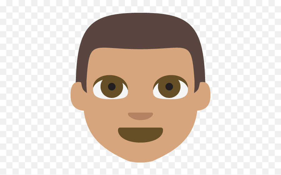 Man Medium Skin Tone Emoji Emoticon Vector Icon - Man Emoji,Male Emoji