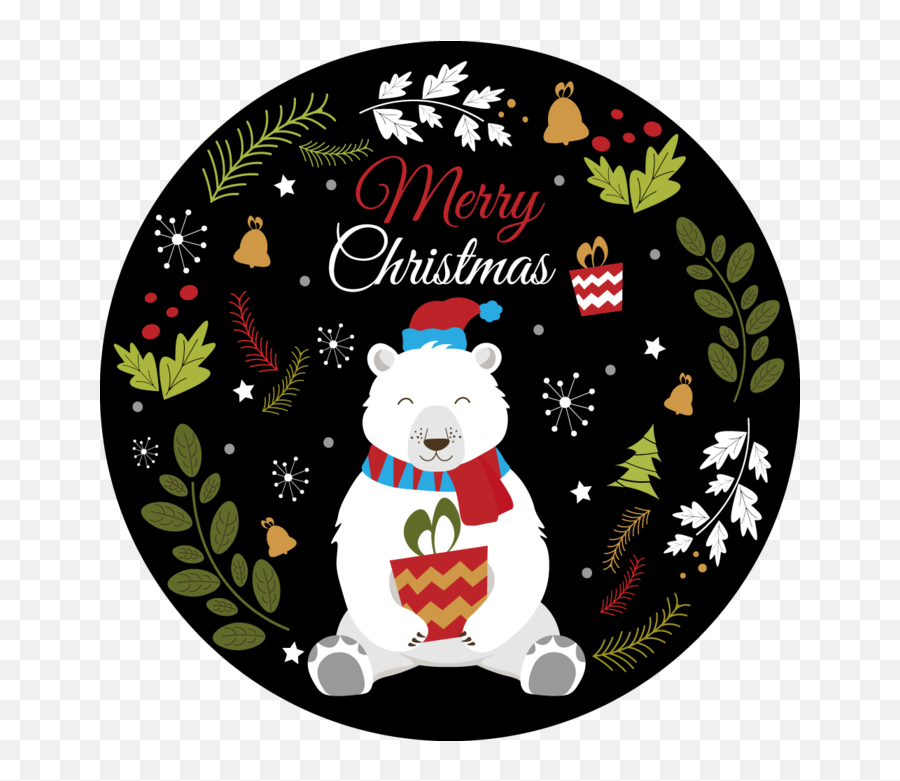Merry Christmas 22350 Placemat - Merry Christmas Round Design Emoji,Merry Christmas Emoticon