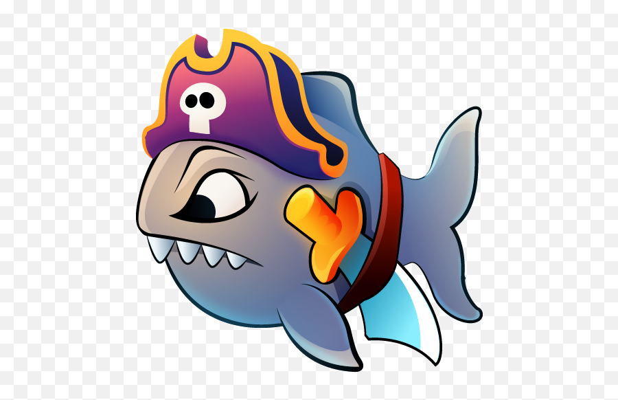 Fish Vs Pirates 1 - Pirate Fish Clip Art Emoji,Pirate Emoji Android