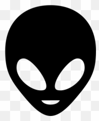 Alien Face Martian - Clipart Head Emoji