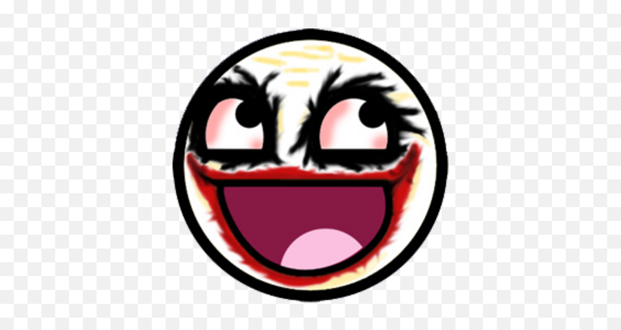 Smiley Face Psd Vector Graphic - Awesome Smiley Emoji,Joker Emoticon
