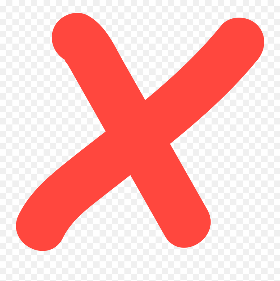 Fxemoji U1f5f4 - Invisible Background Transparent Red X,Original Emojis