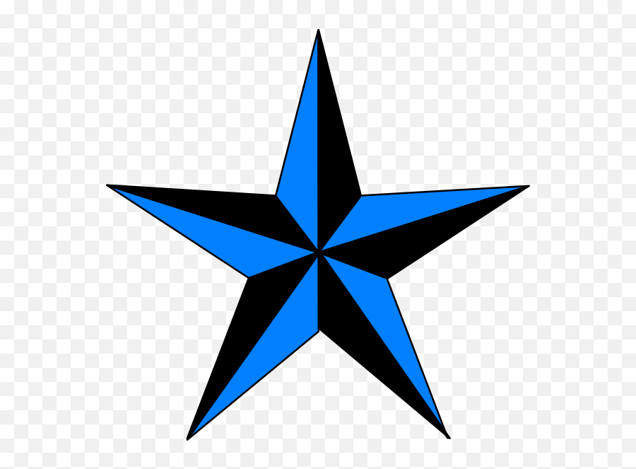 Black Cool Star Clipart Stock Png Files - Blue And Black Star Emoji,Black Star Emoji
