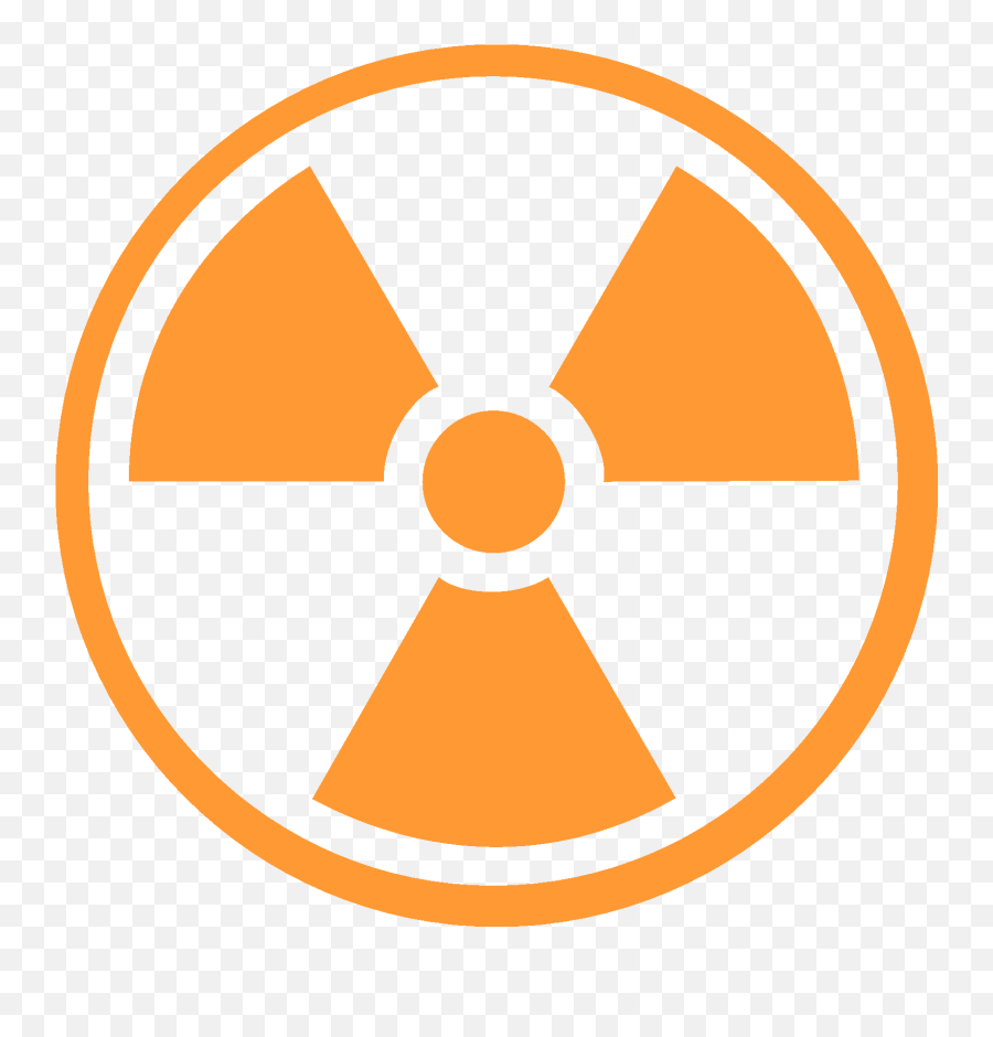 Nuclear Radiation Symbol - Transparent Background Radiation Symbol Emoji,Radioactive Emoji