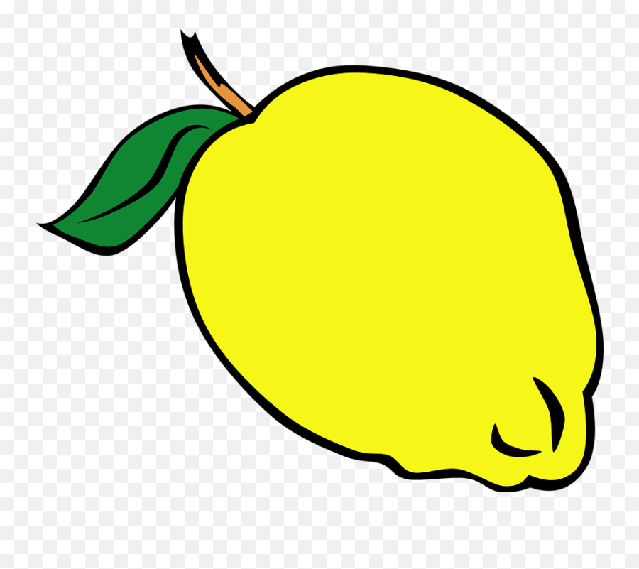 Free Sour Lemon Vectors - Lemon Clip Art Emoji,Strawberry Emoji