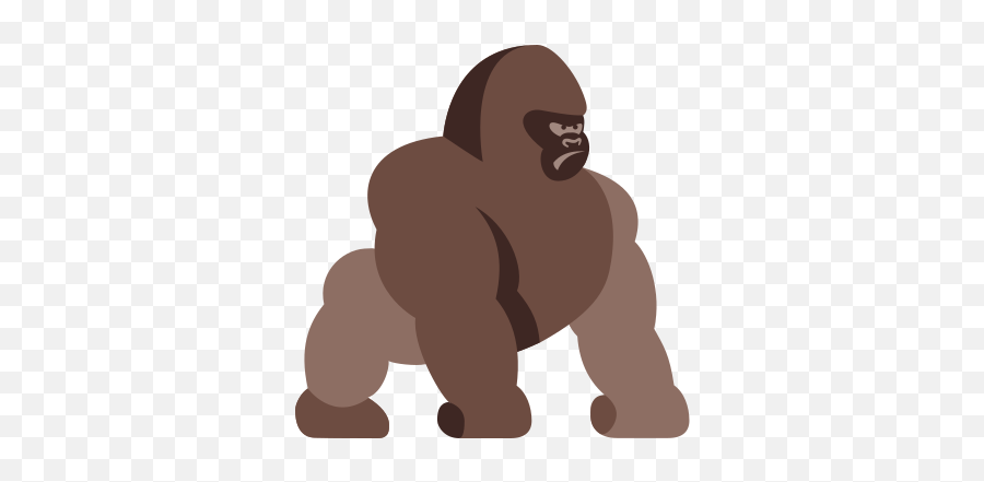 Gorilla Icon - Free Download Png And Vector Android Gorilla Emoji,Ape Emoji
