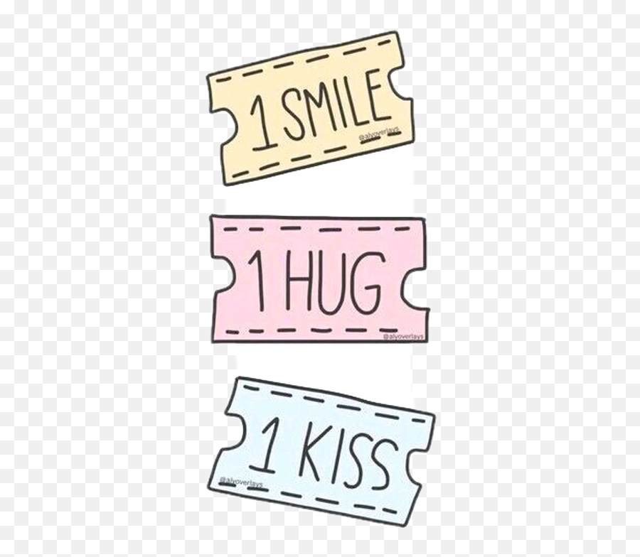 Warning I Do Not Own This Smile Hug Kiss Ticket Cute - Parallel Emoji,Hug And Kiss Emoji