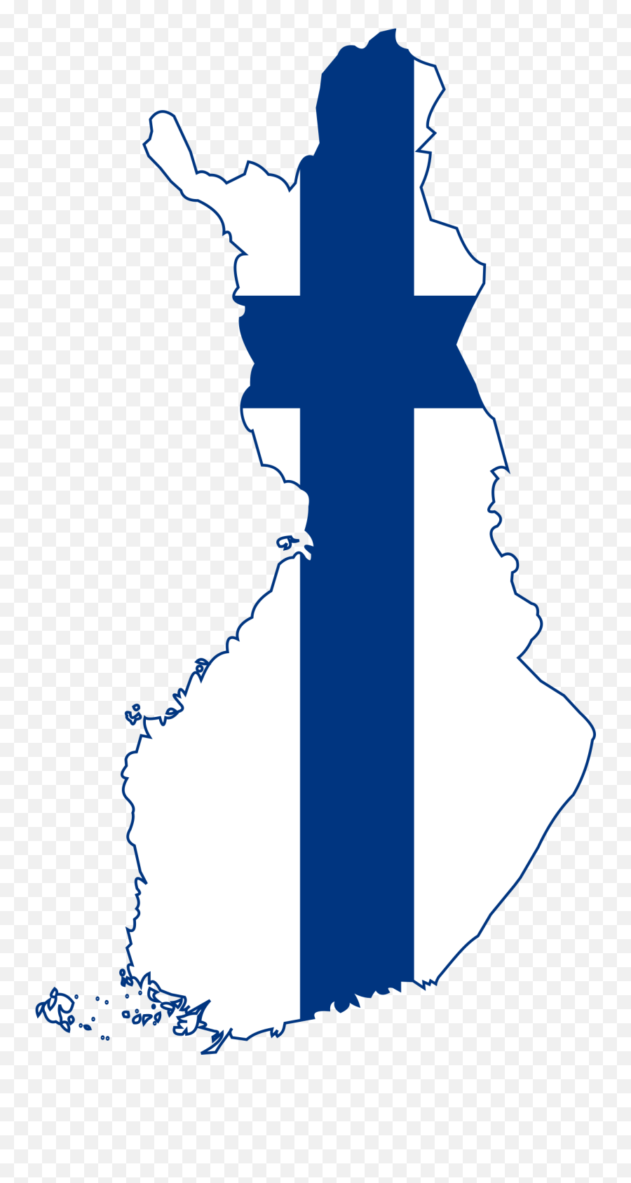 Finland Map Clipart - Finland Map Flag Png Emoji,Finnish Flag Emoji