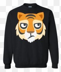Bored Tiger Face Emoji Sweatshirt - Hallmark Christmas Movie Sweatshirt,Bored Emoji