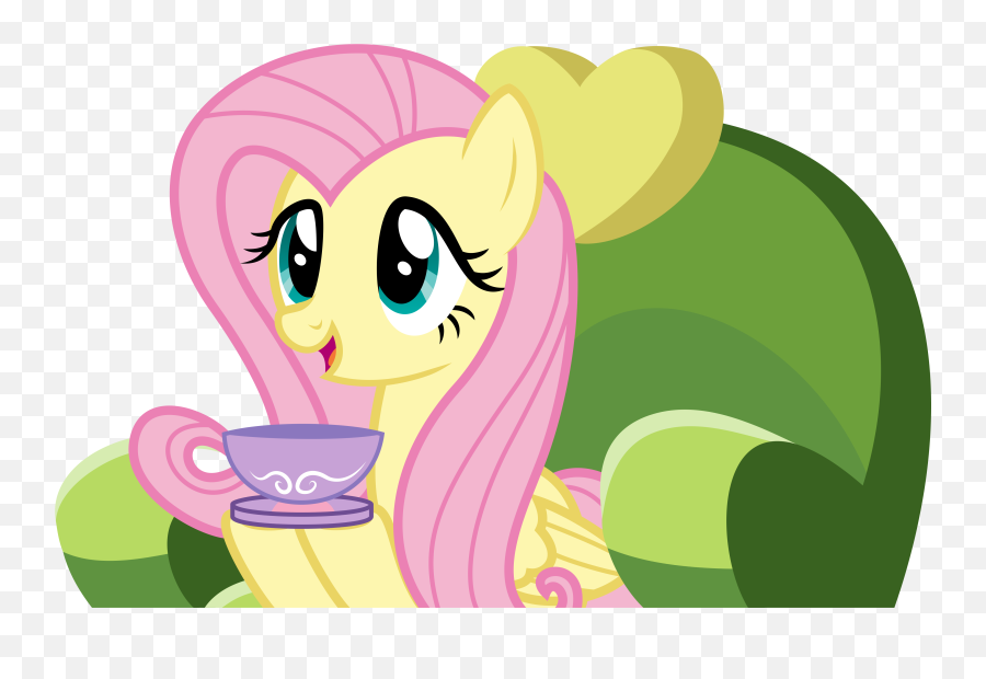 Mlp Fluttershy Tea Clipart - Mlp Fluttershy Tea Emoji,Sipping Tea Emoji