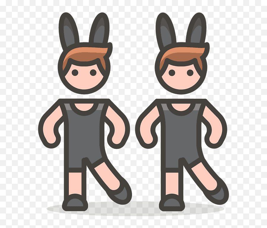 Men With Bunny Ears Emoji Clipart - Man,Emoji Ears