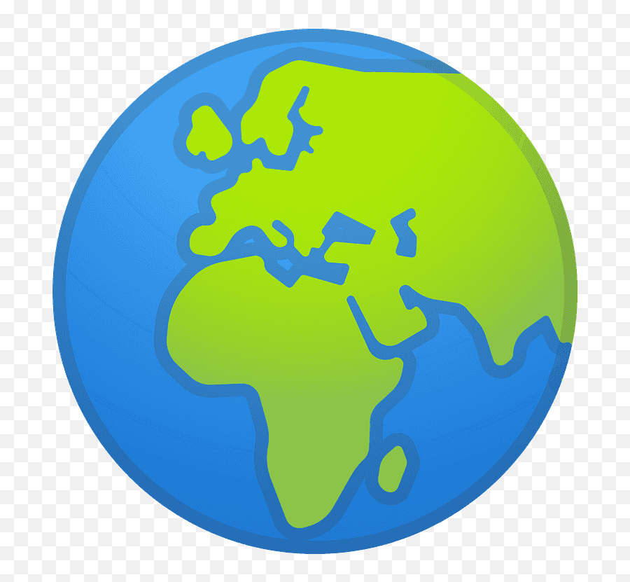 Globe Showing Europe - Globe Emoji,Earth Emoji