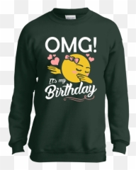 OMG Itu0027s My Birthday Emoji Dabbing Youth TshirtLS - Unisex