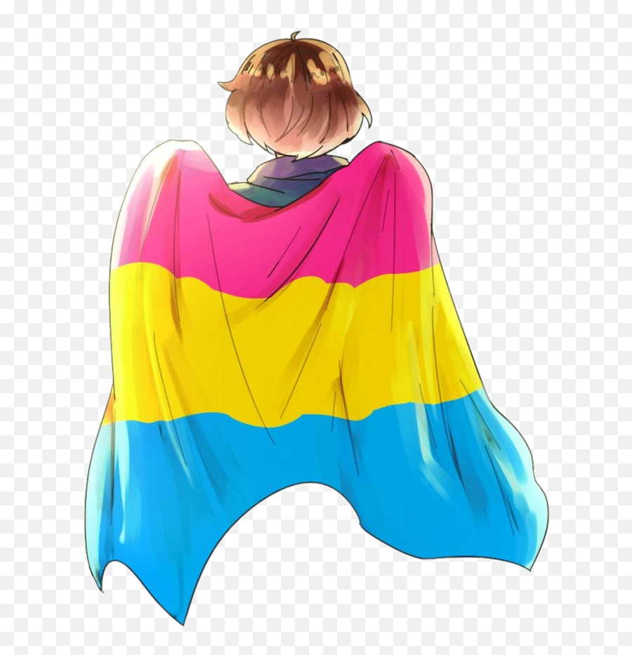 Pansexual Pride Flag Lgbt Sticker - Girl With Pride Flag Anime Emoji,Pansexual Flag Emoji