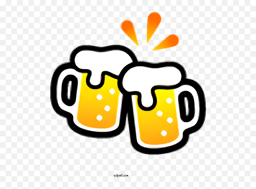 Holidays Yellow Line Mug For Saint Patricks Day - Saint Beer Glassware Emoji,Beer Emoji Png