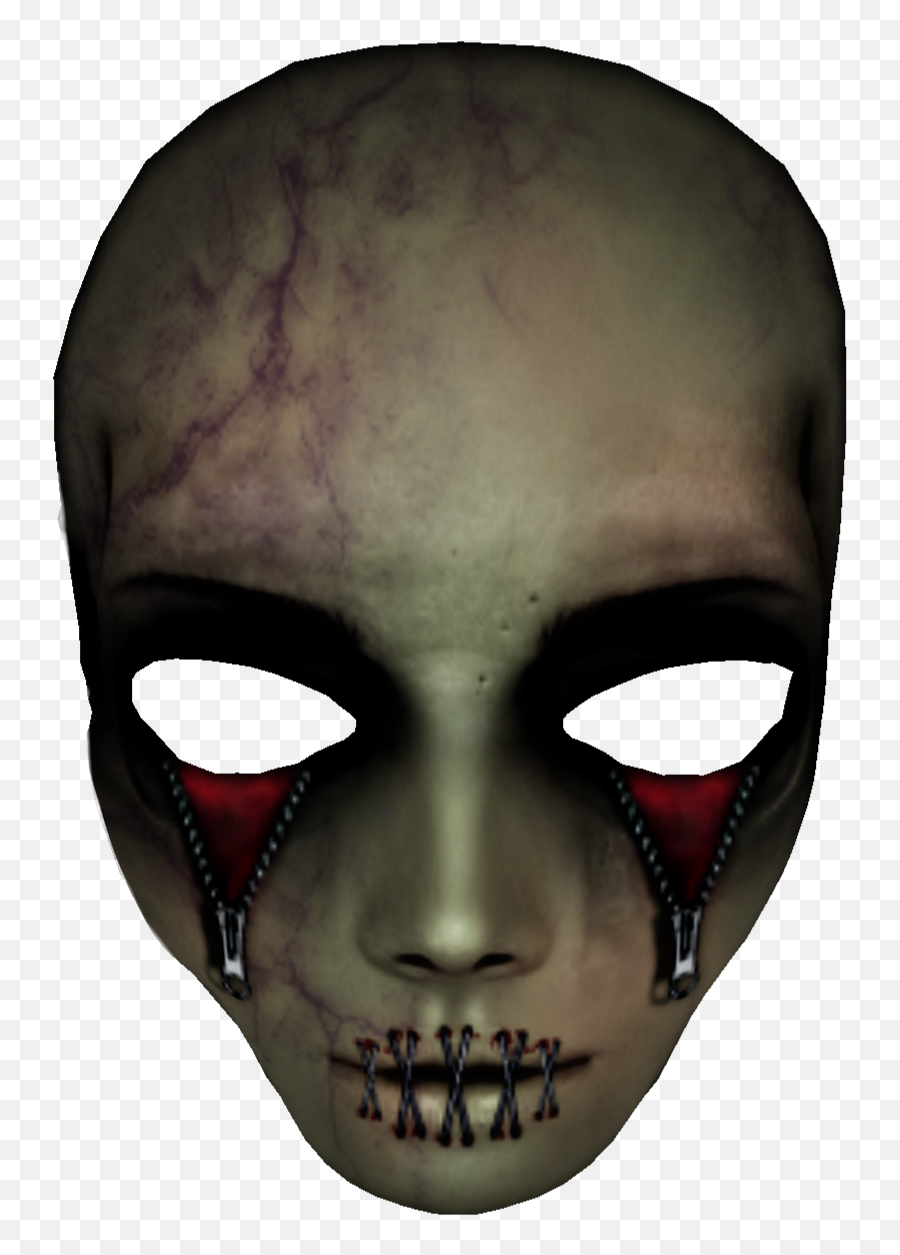 Mask Horror Darkart Face Sticker By Mislen - Creepy Emoji,Horror Face Emoji