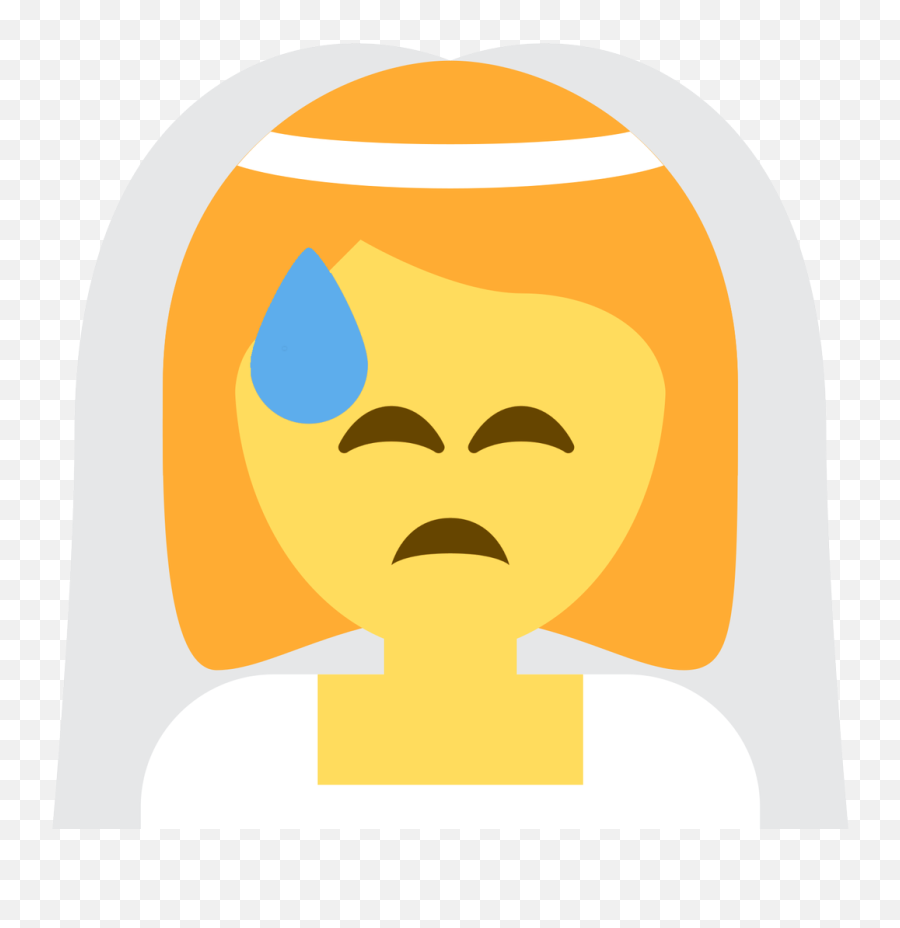 Emoji Face Mashup Bot On Twitter Bride With Veil - Hair Design,Emoji With Sweat