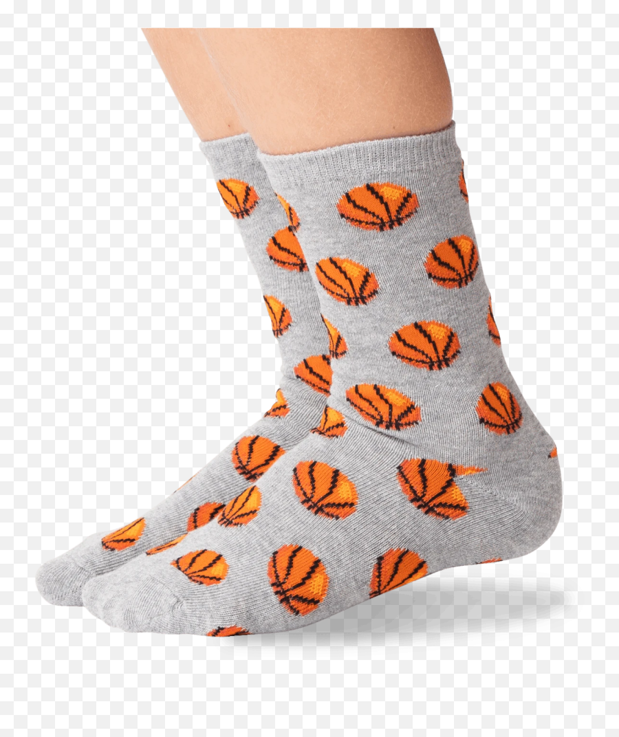 Kids Basketball Crew Socks - For Teen Emoji,Basketball Donut Coffee Emoji