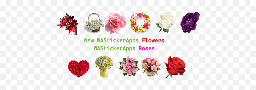 Flowers Stickers - Hybrid Tea Rose Emoji,Roses Emoticon