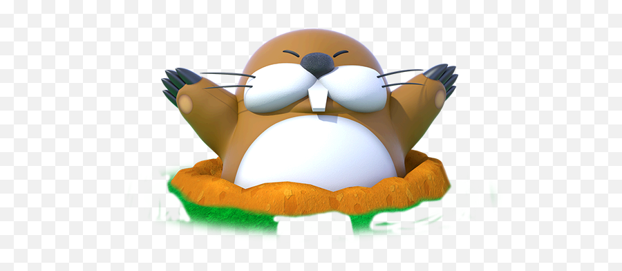 Mario Party Star Rush - Monty Mole Mario Party Emoji,Walrus Emoji