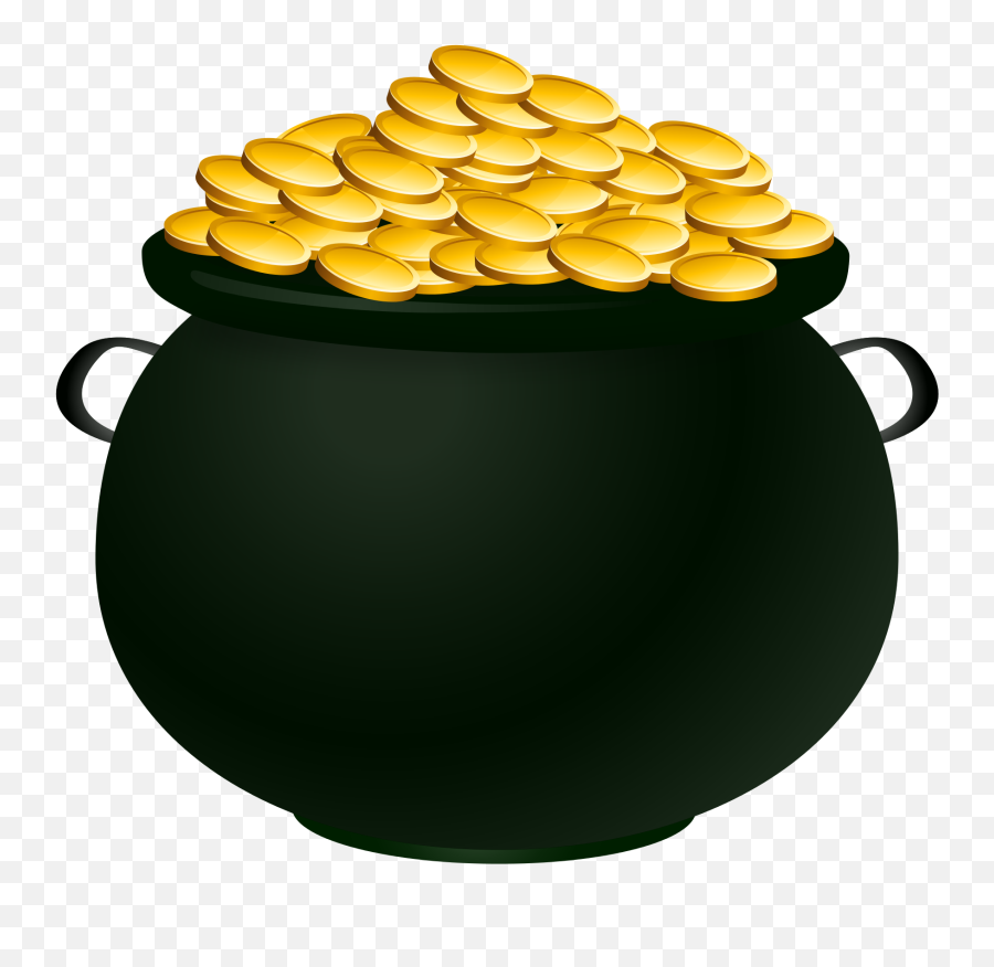 Pot Of Gold Emoji - Leprechaun Pot Of Gold Png,Pot Leaf Emoji