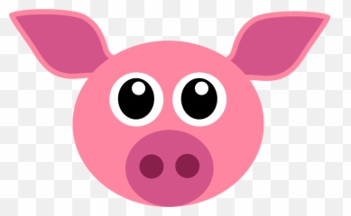 Mq Pink Pig Head Animal Animals - Cara De Marrano Png Emoji,Pig Face ...