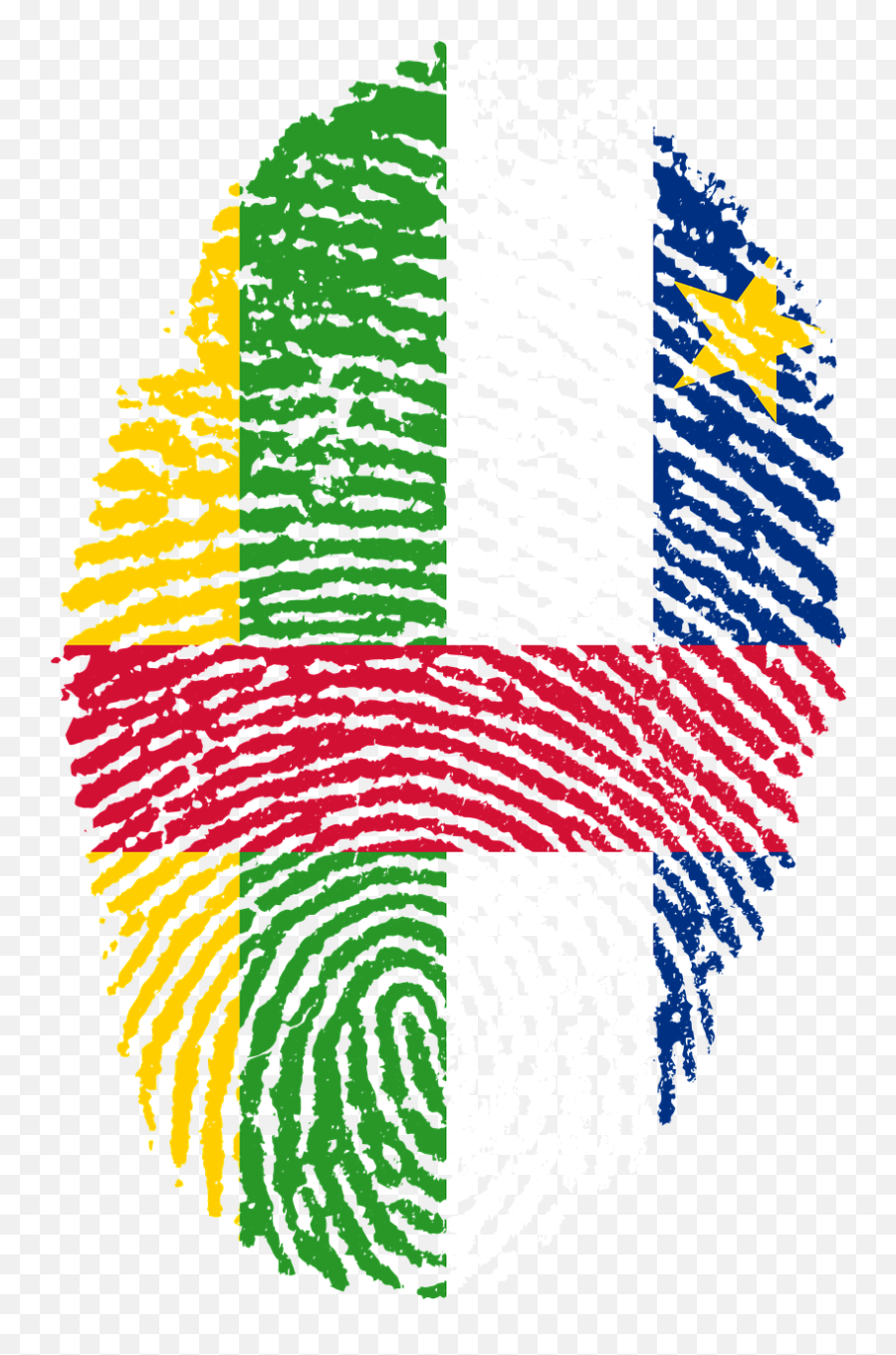 Central African Republic Flag - Guinea Flag Fingerprint Emoji,Czech Republic Flag Emoji