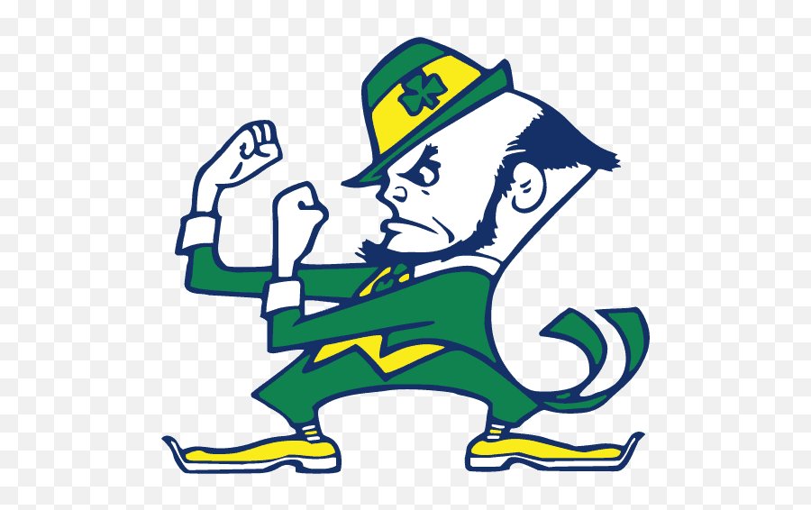 Hokies Will Play Notre Dame Four Times - Notre Dame Fighting Irish Vector Emoji,Leprechaun Emoticons