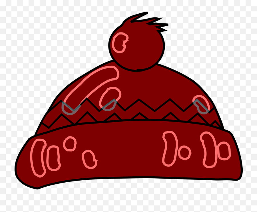 Hat Winter Maroon - Winter Hat Clip Art Emoji,Cold Emoji Gif