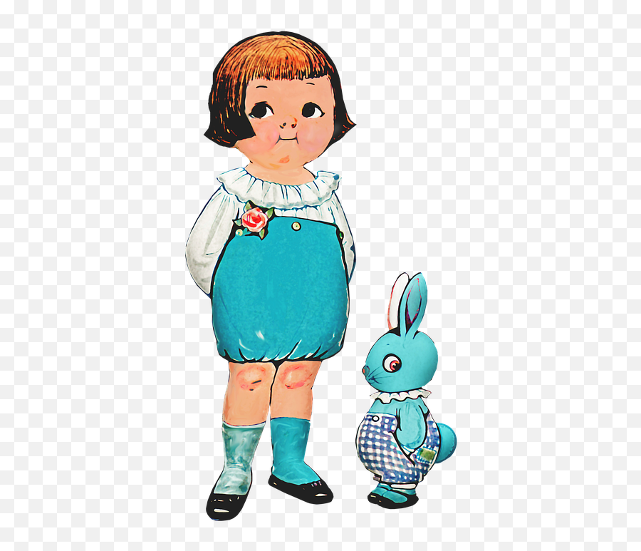 Retro Paper Doll Dolly Dingle - Cartoon Emoji,Sun Light Bulb Hand Emoji