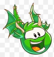 Dragon Puffle - Blue Club Penguin Puffles Emoji