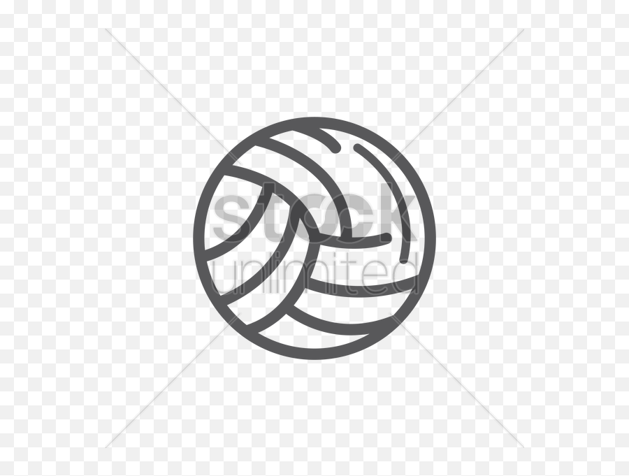 Volleyball Ball Vector Image - Crescent Emoji,Volleyball Emoticon
