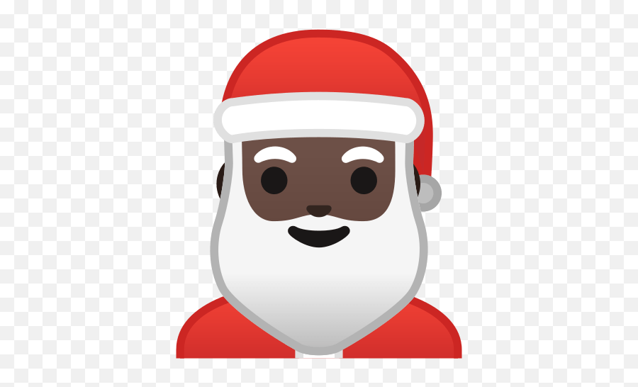 Santa Claus Emoji With Dark Skin Tone Meaning And Pictures - Santa Claus Emoji,Black Santa Emoji