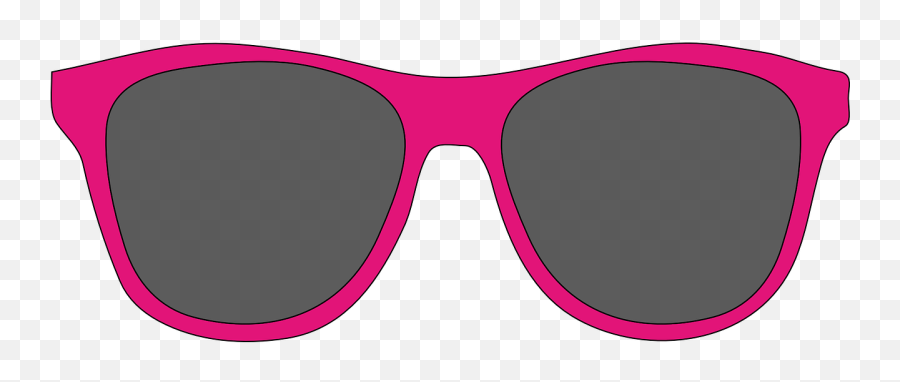Sunglasses Pink Front Free Vector - Desenho Oculos De Sol Png Emoji,Ski Glasses Emoji
