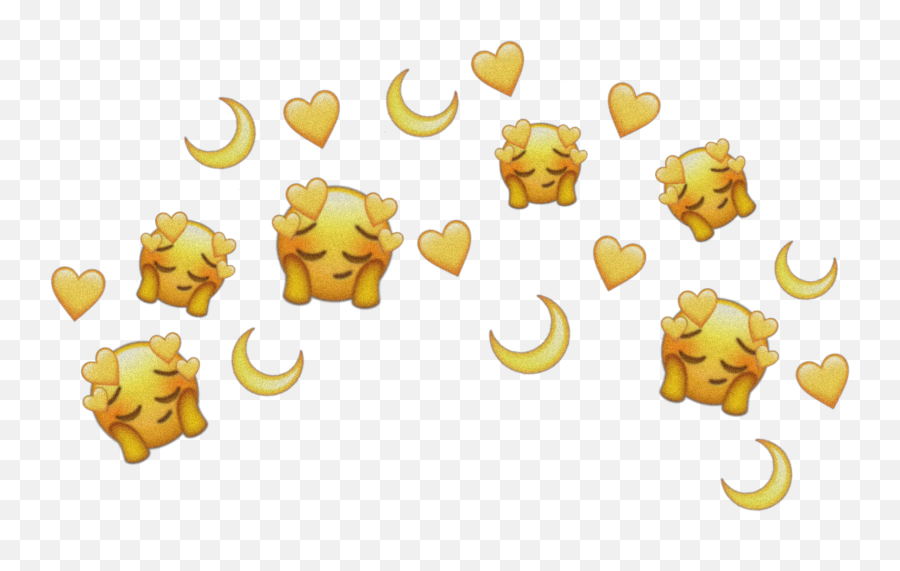 Yellow Mood Emoji Stickers Hearts - Illustration,Mood Emoji