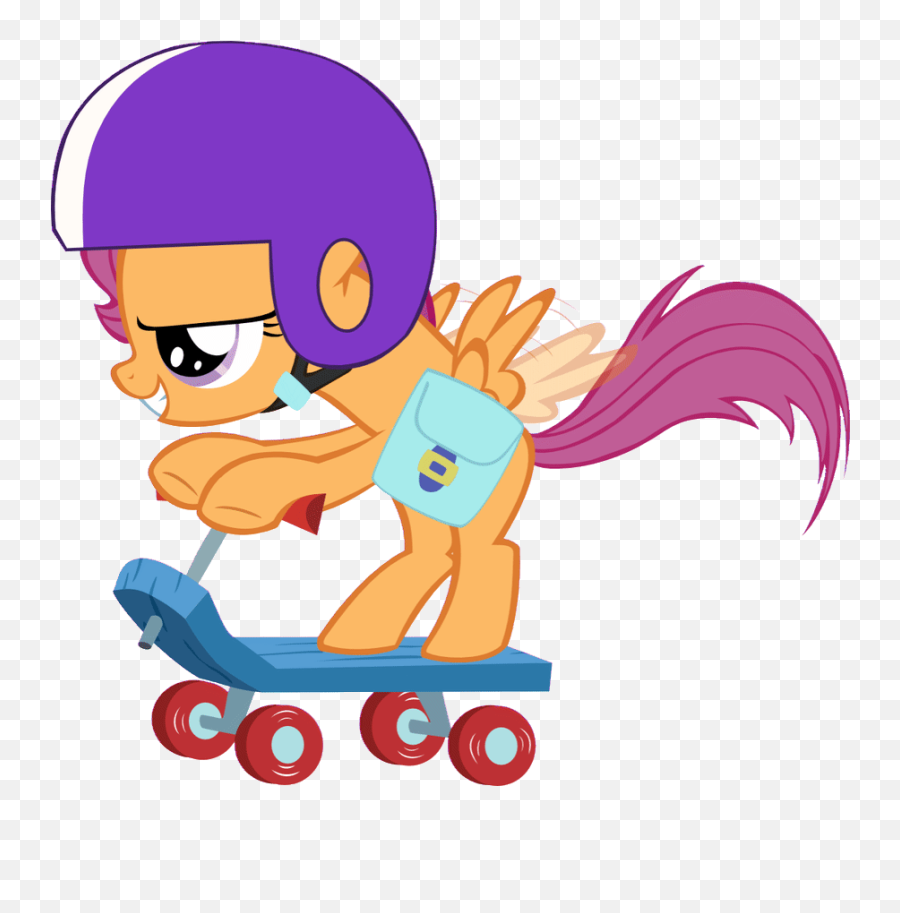 Top Duck Ponies Stickers For Android U0026 Ios Gfycat - My Little Pony Scootaloo Scooter Emoji,Roller Skate Emoji
