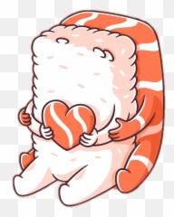 Sushi Lovesushi Salmon - Sticker By Vanilla Clip Art Emoji,Salmon Emoji