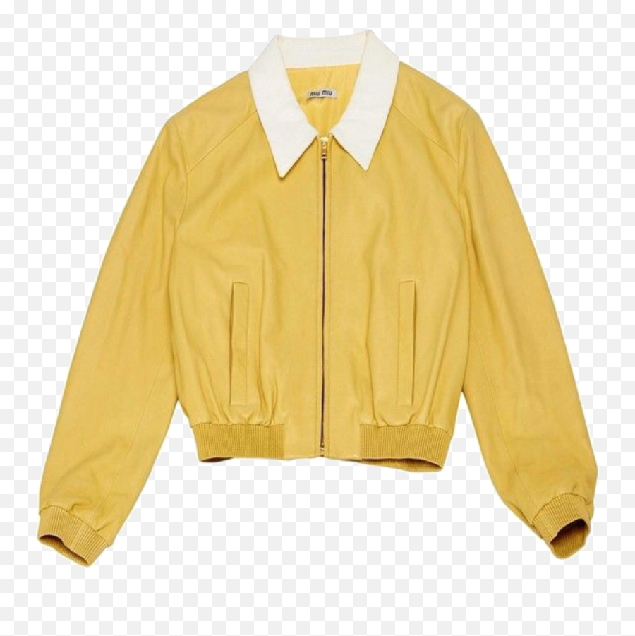 Yellow Jacket Coat Niche Moodboard Freetoedit - Leather Jacket Emoji,Jacket Emoji