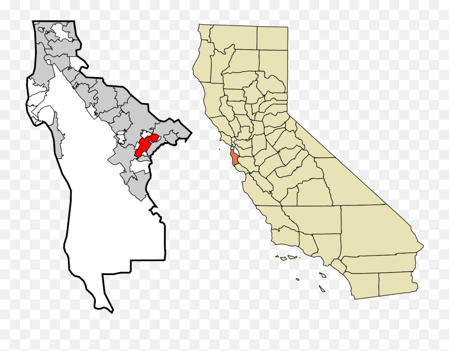 San Mateo County California Incorporated And - Palo Alto County California Emoji,California Emoji