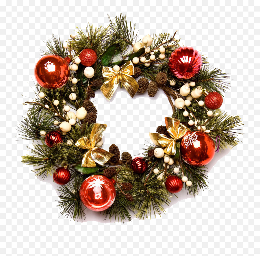 Christmas Wreath - Christmas Wreath Png Transparent Emoji,Christmas Wreath Emoji