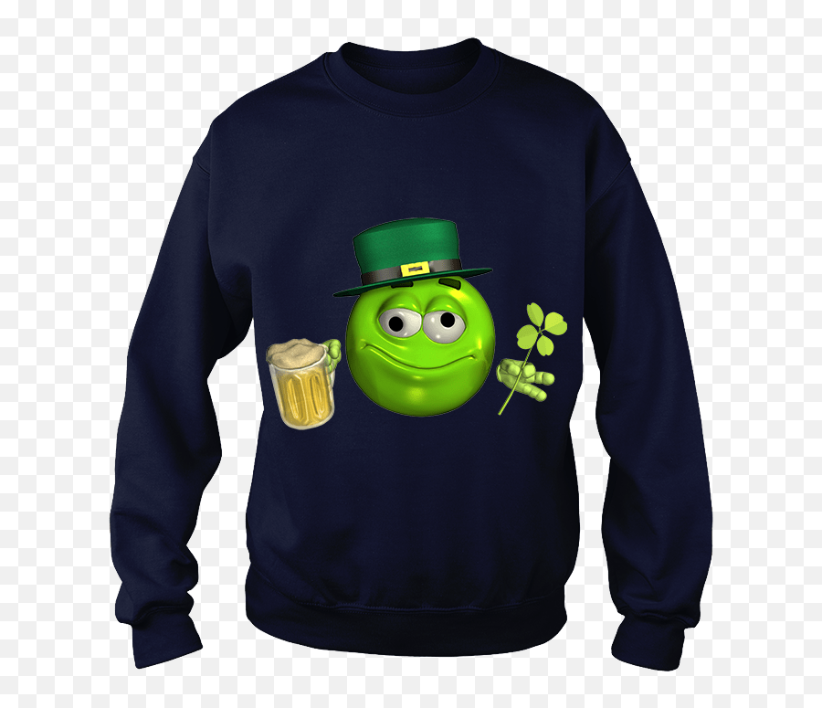 Leprechaun Emoticon Emoji With Beer Custom T - Shirt Hoodie Tommy ...