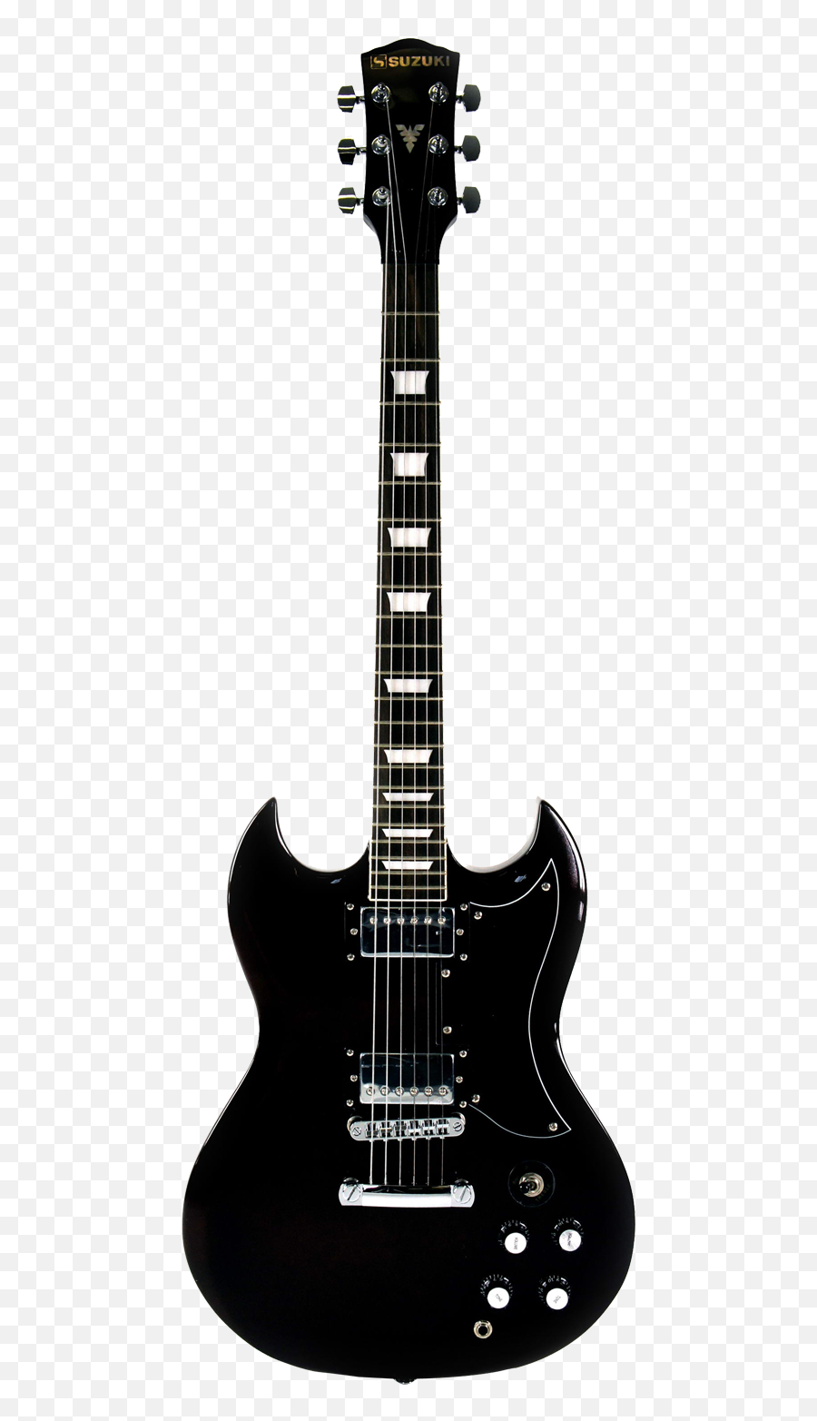 Custom Guitar Les Black Paul Clipart - Godin Radium Carbon Black Emoji,Guitar Emoticon