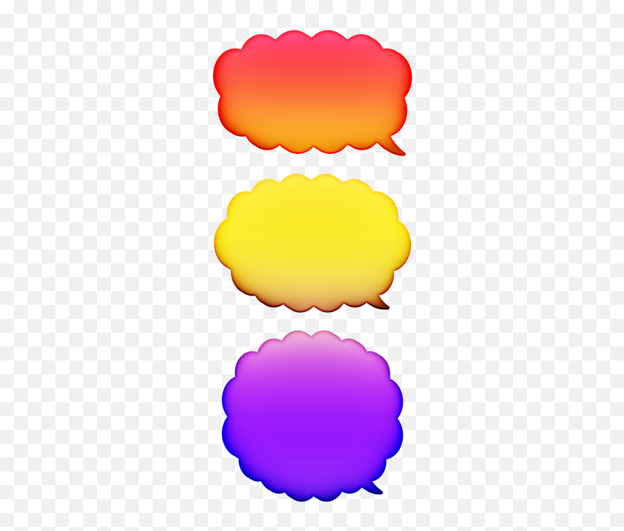 Speech Bubbles Comic - Free Image On Pixabay Color Gradient Emoji,Emoji Talk
