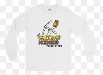 Bitcoin Miner Design 3 Long Sleeve T - Long Sleeve T Shirts Mockup Emoji,Emoji Long Sleeve Shirt
