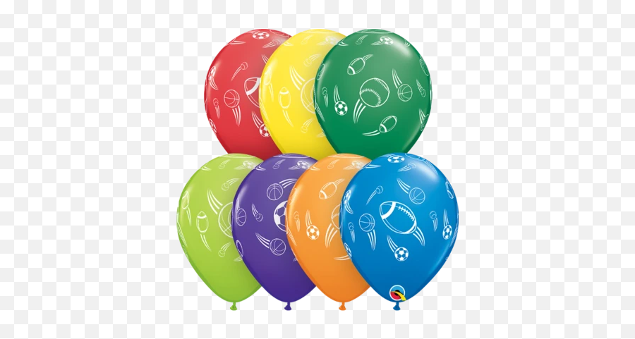 11 Inch Sports Helium Balloons - Congratulations Balloons Emoji,Emoji Balloon Arch