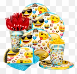 Party Tableware - Emoji Birthday Items